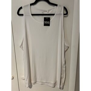 NWT DSG Men's Tank Top Pure White Size XXL Running Training Gymwear Activewear